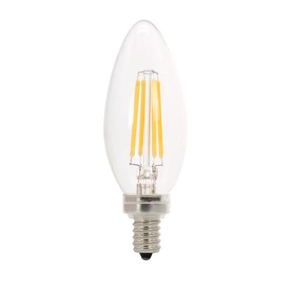 Chine Équivalent d'ampoule de filament des candélabres LED de la base E12 40 watts d'incandescent à vendre