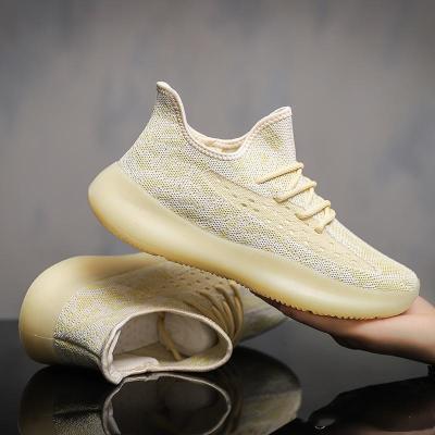 China Cushioning Original yezzy350 Brand Logo Sneakers Men Women's Breathable Pulsating Cushioning Casual Running Tennis Shoes for sale