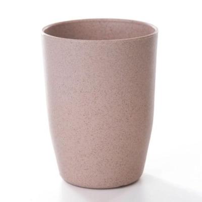 China Custom Logo Disposable Biodegradable Custom Logo Tableware Eco Friendly Wheat Straw Fiber Coffee Cup Set for sale