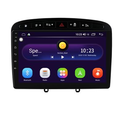 China 9 Inch 2Din GPS Radio Android10 GPS Navigation Car Stereo DVD Player Special For Peugeot 408 for sale