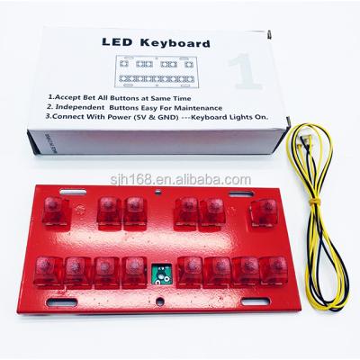 China Plug and Play Red LED Keyboard for Mario Machine for sale