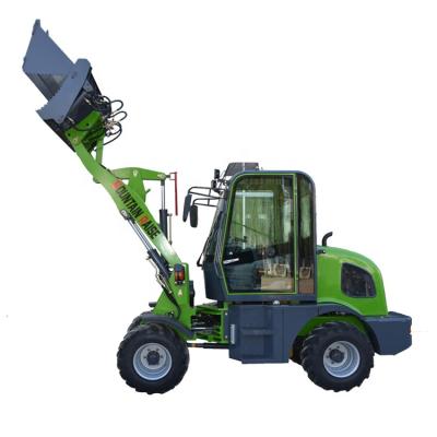 China Farms Mini Wheel 0.8ton Auto Loader Blue Front End Loaders for sale