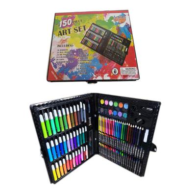 China 150 Piece Children's School Oil Wax Crayons Artist Pastel Multicolor Deluxe Artistic Case for sale