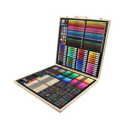 China APPAREL JF88872 258PCS 288 Pieces Professional Super Coloring Super Box Art Tool Kid Child Artist Set with Plastic Case or Wooden Case for sale