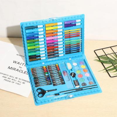 China Factory High Grade 86pcs Art Supply Crayon Watercolor Oil Children Stationery Gift Wholesale Drawing Art for sale