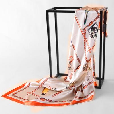 China Latest Fashionable Square Design Scarves And Shawls 100% Silk Square Scarves for sale