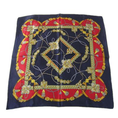 China Luxury Soft Silk Decorative Hair Ladies Square Scarf Women Silk Cloth Scarves for sale