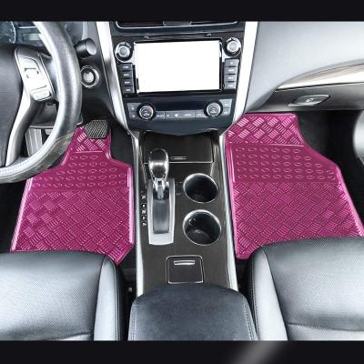 China Anti-skidding all-weather set of 4 aluminum universal car floor mats for sedan SUVS truck and vans for sale