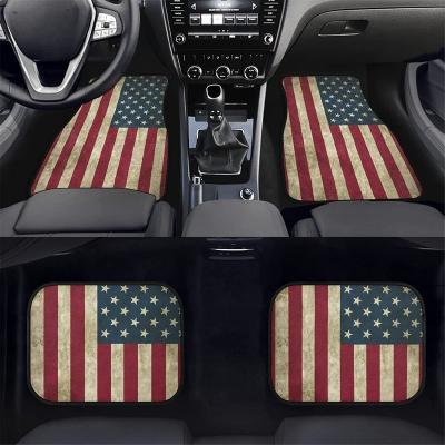 China Customization Design Anti-skidding Mat Auto Interior Universal Fits Front Rear Full 4 Car Floor Mats Set for sale