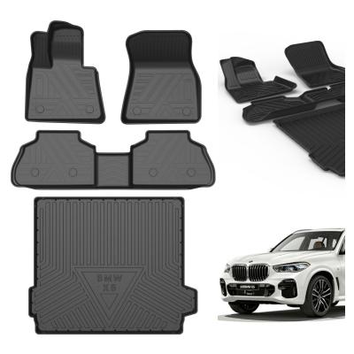 China Custom Anti-skidding 3d 5d plastic rubber series 1 3 series 5 series e60 e46 e90 f30 traveling trunk x3 x5 IX car floor mats for BMW GT for sale