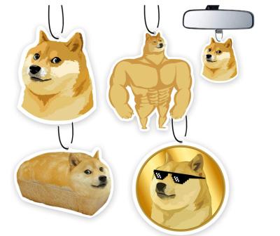 China Lasting Perfume Sneakerhead AJ Doge Meme Car Accessories Hanging Perfumes Freshener Room Automotive Interior Decor For Women Men Gift Set 4Pcs for sale