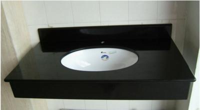 China Pure black bathroom vanity, single sink vanity, cheap bathroom vanity,vanity units for sale