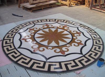 China Parquet, natural stone parquet, engineered stone water jet medallion for sale