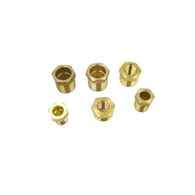 China Water Line Socket Connector Brass Male & 1/4