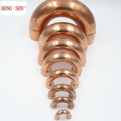 중국 Factory Price 3/4 Copper Pipe Fittings , 180 Degree Elbow 3/4 Copper Elbow 판매용