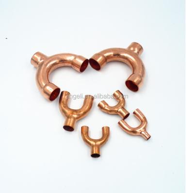 China Copper Copper Pipe Fittings For Tee / Elbow / Coupling / End Cap / Connector for sale