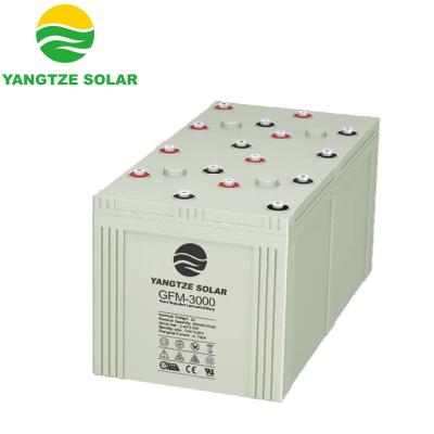 China The Yangtze Kiang 10 years gel air to ground missile lead acid battery GFM-3000 battery 2v 3000AH 2500AH 2000AH 1000AH 1200AH for sale