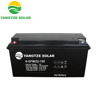 China Toys Yang Tse Kiang 12v 150ah deep cycle gel battery with 3 years warranty for sale