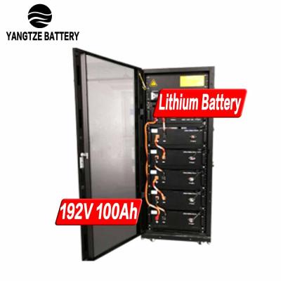 China High Voltage UPS Yangtze Kiang OEM Approved 192V Lipo 100ah LiFePO4 Lithium Battery With Cabinet for sale