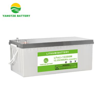 China Free Shipping UPS 12v Lithium Battery 200ah With BMS RS485 Smart Cycles 8000 Times for sale