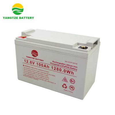 China Toys Yangtze Kiang A grade lifepo4 12v 100ah deep cycle battery with 1280wh capacity for sale