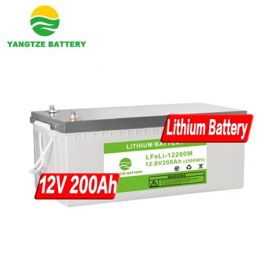 China Solar UPS Yangtze Kiang 12v lifepo4 batteries 12v 200ah battery for solar system for sale