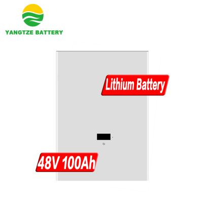 China UPS Yangtze Kiang 48V 100ah 200ah China Lithium Ion Wall Mounted Battery With 48V LiFePO4 Charger en venta