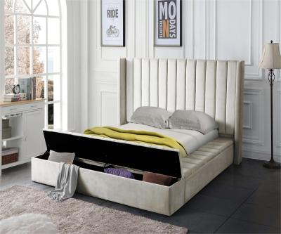 China Factory Wholesale High Quality Multifunctional Leather Upholstered Storage Platform Bed Storage for sale