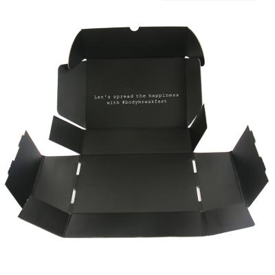 China Hot Selling Recycled Black Custom Corrugated Cardboard Materials Mailer Mailing Mailing Boxes With Logo for sale