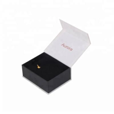 China Custom Luxury Black Closure Cardboard Paper Magnetic Gift Jewelry Packaging Box Printing Gift Packaging Factory Price for sale