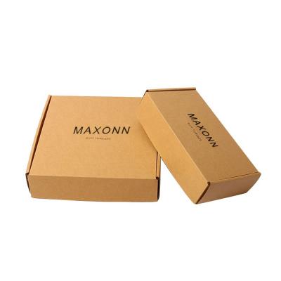 China Recycled Custom Corrugated Paper Craft Brown Materials Free Sample Mailer Foldable Shipping Box for sale