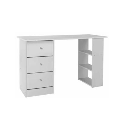 中国 Home Office Furniture Table 3 Drawer 3 Adjustable Shelf Reversible (Height) White Wood Desk 販売のため