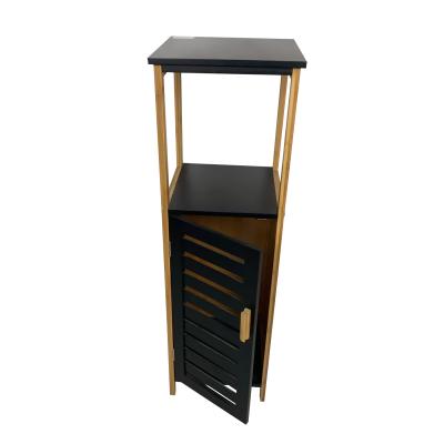 Κίνα European Classic Black Entryway Cabinet/Hallway Cabinet Vintage Style Bathroom Storage Unit Cabinet and Shelf προς πώληση