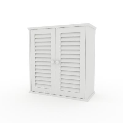 中国 Environmental Friendly Modern White Style Storage Unit Wall Cabinet Bathroom Storage Organizer 販売のため