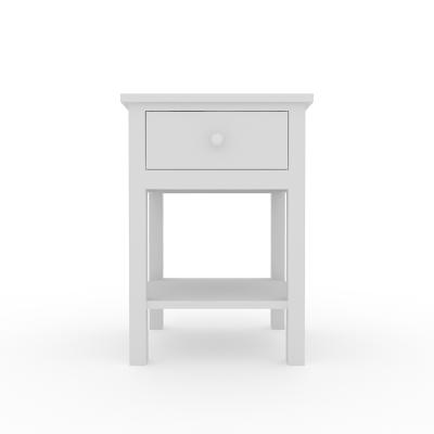 중국 Soft White Modern Bedside Table(Other)Adjustable Home Wooden Night Stand Furniture With Drawer 판매용