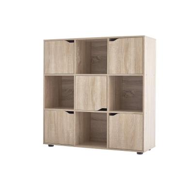 China Oak Shelf Wooden Storage Cube Home Office Display Unit Organizer for sale