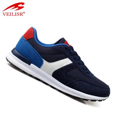 China New Design Breathable Faux Suede Oxford Cloth Fashion Sneakers Men Casual Shoes for sale