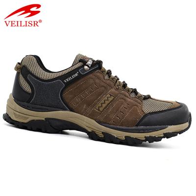 China Trekking Wear Resistant Outdoor Sneakers Quality Leather Men Hiking Shoes for sale