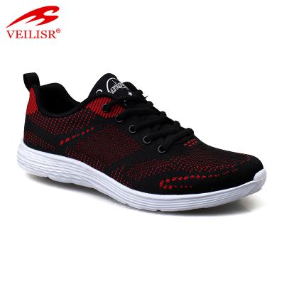 China Breathable Outdoor Fashion Knit Lightweight Fabric Sneakers Women Sport Shoes for sale