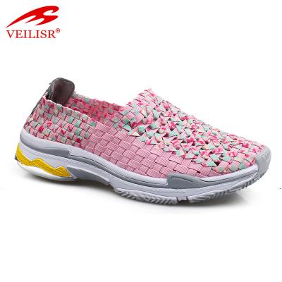 China Fashion Shoes \ Women New Fashion Comfortable \ Durable Casual Slip On Woven Shoes for sale