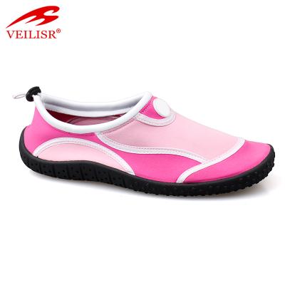 China Anti Slip Stretch Fabric Women Swim Beach Aqua Water Shoes for sale