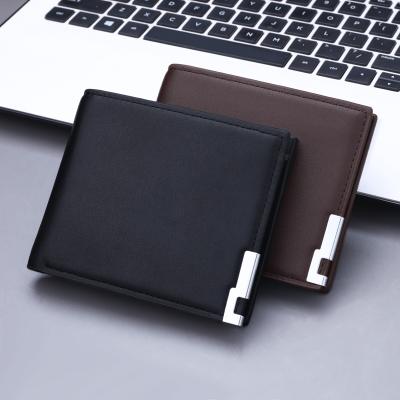 China Card Holders Purse Waterproof Blocking PU Leather Slim Minimalist Mini Men's Wallet Case for sale