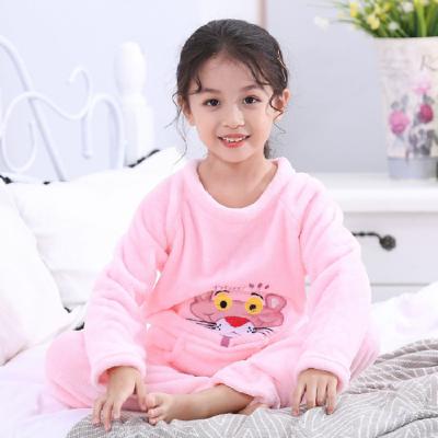 China Winter Pijamas Para Mujer Thermal Pajamas Kids 2 Piece Boy Sleep Wear Warm Flannel Kids Longsleeve Girl Pajamas Set Pajamas_Kids_Se for sale