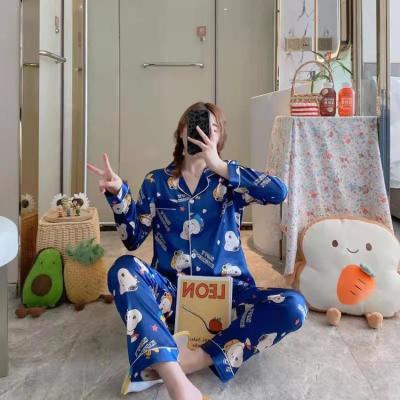 China Madame Pillama De Mujer Conjunto De Pijama Women's New Long Sleeve Lounge Wear Pajama Set QUICK DRY Two Piece Pajama Set Sleepwear for sale