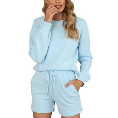 China Winter Pillamas de Mujer New Designer Breathable Pajamas Women Sleepwear Cotton Two Piece Pajamas For Women for sale