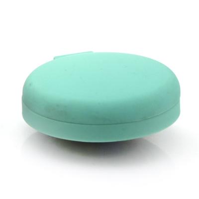 China Mini Pocket Mirror Good Price Double Sided Round Rubber Finish Plastic Mirror for sale