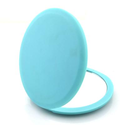 China Wholesale Double Sided Colorful Folded Round Mini Makeup Mirror Pocket Mirror for sale