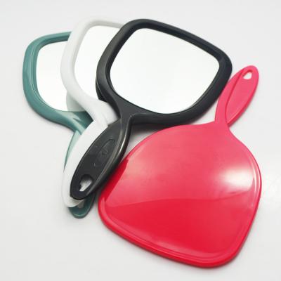 China Double Sided Hand Grip Mirrors Single Side Mirror Plastic Hand Mirror With Grip for sale