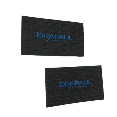 China Custom Name Logo Damask Garment Woven Labels Factory Viable Cheap Prices For Apparel And Fabric for sale