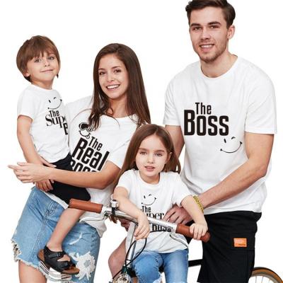 China QUICK DRY LOOK T-shirt family summer 2021 fashionable matching clothes mommy and me dad outfits mom daughter son T-shirt for sale